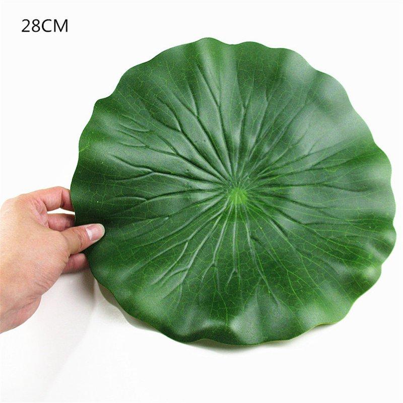 Tank Pond Leaf Folium Landscaping Decoration Pool Fish Floating Lotus Performance Props Nelumbinis Eva Simulated Lotus