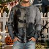 Men's Halloween Long Sleeve Neck T-Shirt Casual Comfortable Tee