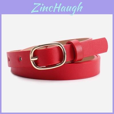 Spring Summer Womens Pu Leather Belt With Alloy Buckle For Casual And Office Wear