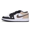 Air Jordan 1 Abrasion Resistant Low Top Vintage Basketball Shoes Men's White 553558-131(Team85-)