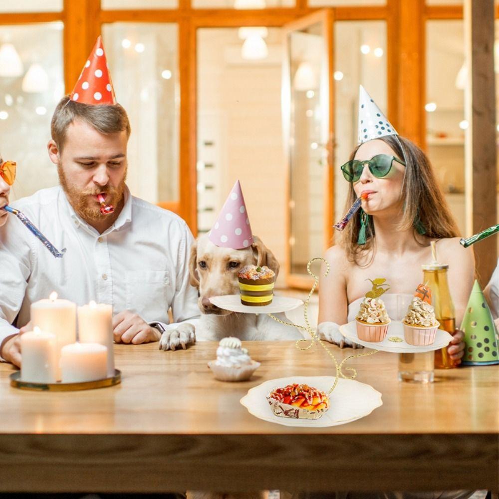 Tavă de Servire cu 3 Nivele de Capacitate Mare Ușor de Curățat Farfurie cu Fructe cu Trei Straturi Nuntă