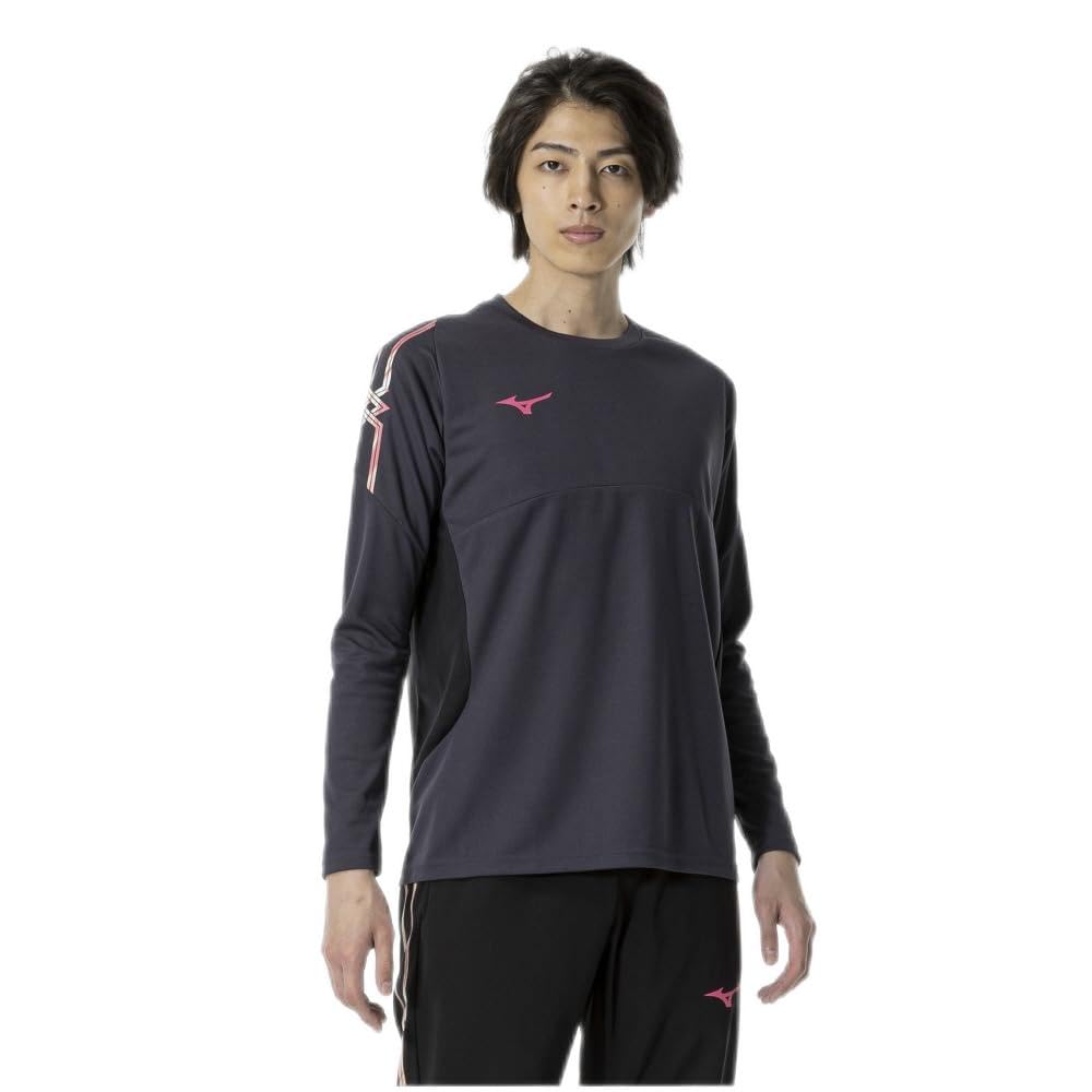 

Mizuno 32MAA630 Training Long Sleeve Ombre Size M MC-LINE Wear, T-Shirt, Moisture-Wicking, Quick-Drying, Blue-Gray,