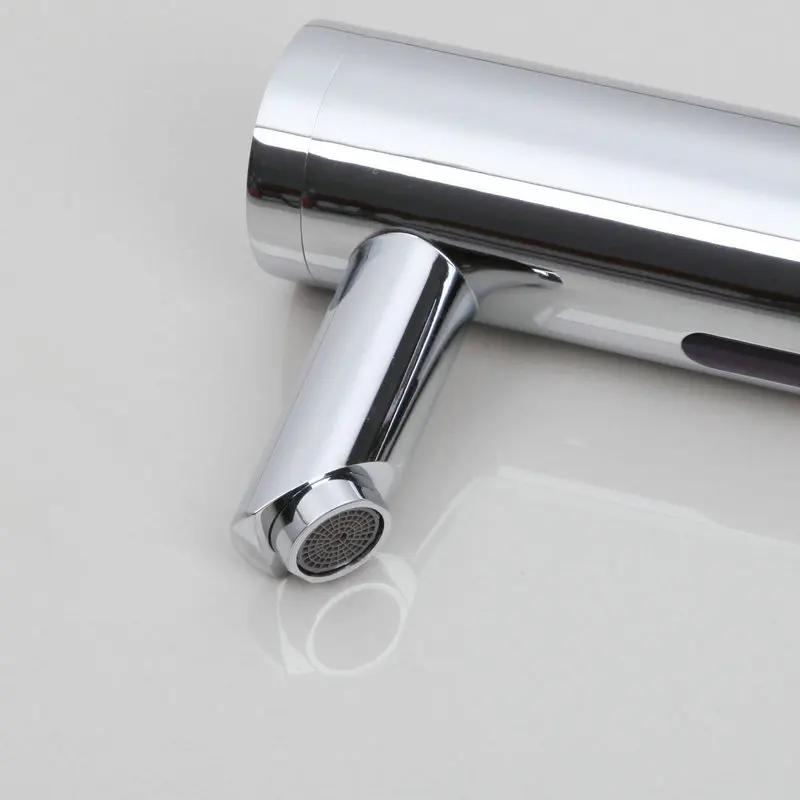 YANKSMART Golden Plated Solid Brass Automatic Sensor Free Touch Chrome Polish Bathroom Basin Sink Faucet Water Mixer Tap Faucet