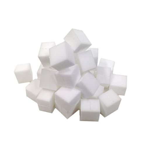Ohe Melamine Sponge, White, Cube, Approx. 4cm H x 4cm W x 3.1cm D, Removes Dirt with Just Water, Pack of 30