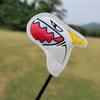 9Pcs Lightweight Waterproof Faux Leather Golf Club Covers Shark Shape Golf Iron Head
