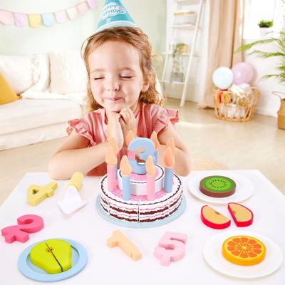 Holzkuchenspielzeug, Küchenspielset, Spiellebensmittel, Rollenspiel, Schneideset für Kinder, Montessori-Lernen, pädagogisches Partyspielzeug
