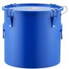 Fryer Grease Bucket, 10 Gal Oil Disposal Caddy Carbon Steel Fryer Oil Bucket with Rust-Proof Coating, Oil Transport Container with Lid, Lock Clips,