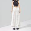 Spring Summer Firework Bling Rhinestone Wrinkle Resistant Four Way Stretch Drape Micro Flare Casual Denim Pants For Ladies Casual Denim Trousers