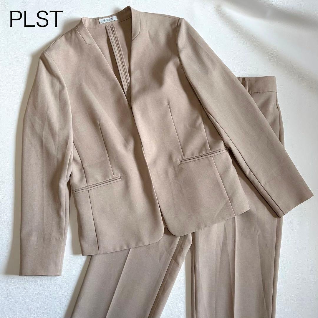 [PLST] Suit Setup Beige Jacket Pants Stretch PLST No Color