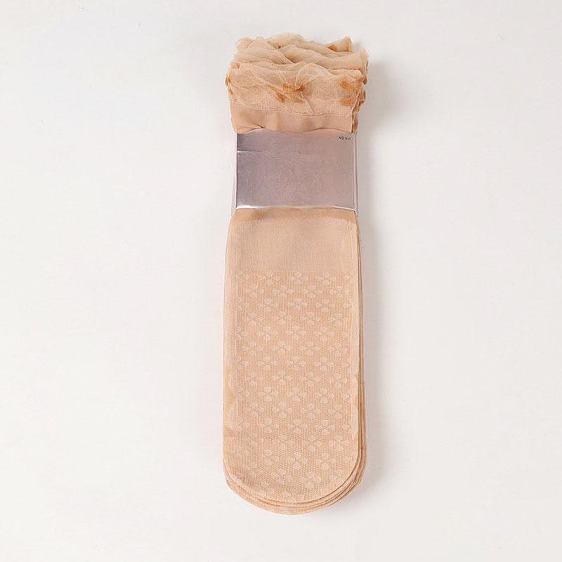 Women's Summer Thin Breathable Invisible Anti Hook Wire Wear Non Slip Tube Silk Socks