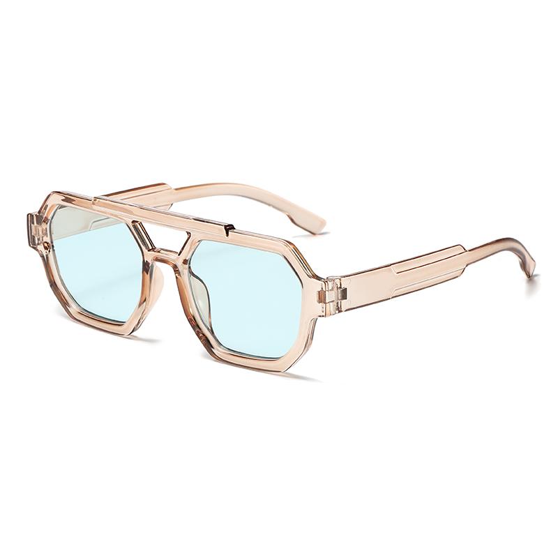 New Style Double Bridge Sunglasses Square Aviator Sunglasses Women Glasses Trend  3011