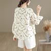 DIMANAF 2026 Women Plus Size New Summer Blouse Shirt Thin Casual Loose Lady Tops Print Shirts