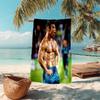 Cristiano Ronaldo Muscle Power Football Legend Beach Towel Outdoor Camping Beach Towel For Vacation Photos Outdoor Pool Towel Swim Seaside Outdoor Pic