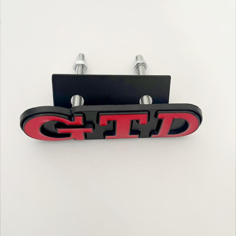 3D Metal Front Grille GTD Logo Emblem Rear Trunk Badge Stickers For Volkswagen VW Golf 2 4 5 6 7 R MK2 MK3 MK4 Car Accessories BA5