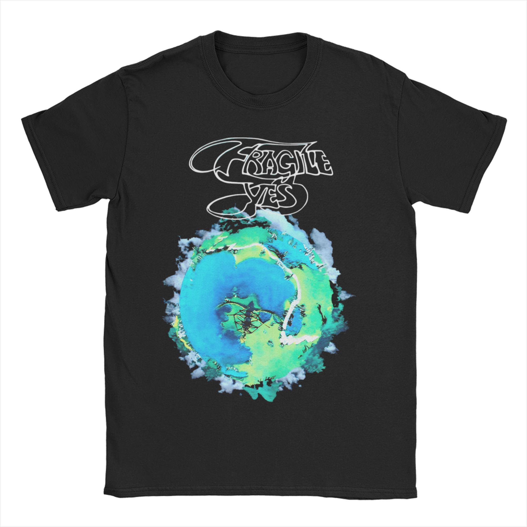 Men Women s T-Shirt Yes Band Fragile Amazing Cotton Tee Shirt Short Sleeve Rock 80s Jon Anderson Bruford Wakeman T Shirt Summer S разноцветный