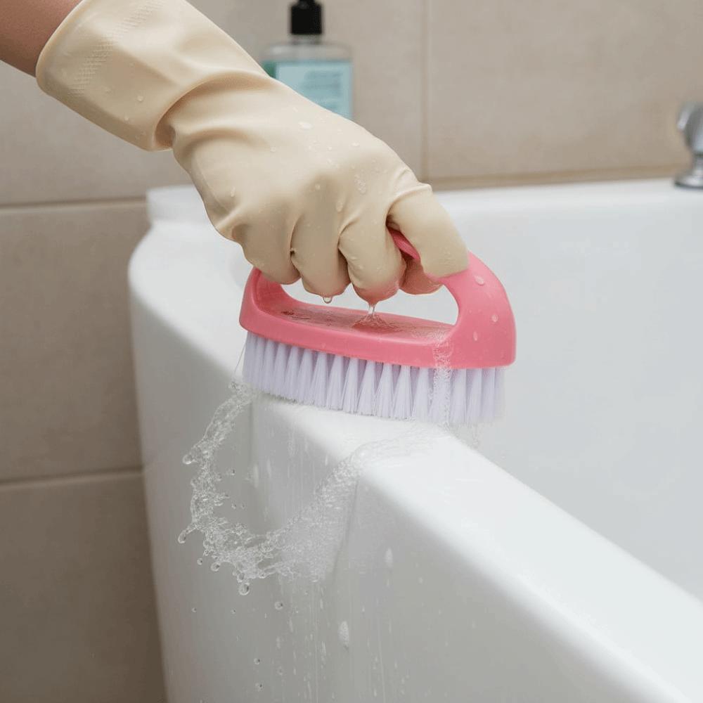 2PCS/SET Plastic Bathtub Brush Mini Laundry Scrubbing Brush Cleaning Brush  Bathroom