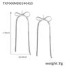 European & American Bow Earrings Set: Trendy Metal & Bow Design Jewelry for Women