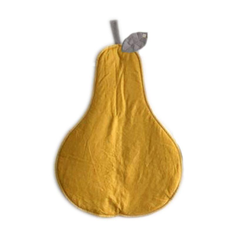 

Милый детский коврик для ползания в форме груши, мягкий игровой коврик для ползания, ковер для новорожденных для декора детской комнаты жёлтый