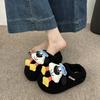 Niedliche Cartoon weiche niedliche Welpen flauschige Hausschuhe Damenbekleidung 2025 Herbst und Winter neu vielseitig lässig warm Baumwollhausschuhe