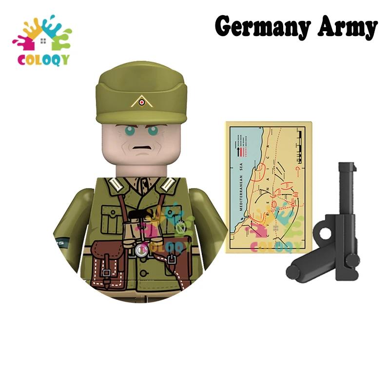 Kids Toys WW2 Military Army Sets Building Blocks Soviet US China Soldiers Mini Action Figures Medal Toys For Kids Birthday Gifts