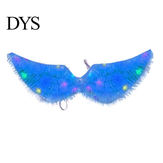LED Costume Accessories Light-Up Angle Wing, Glowing Feather Wing for Kids Girls, Wings with Lights Fairy Props Christmas Halloween Stage Performance