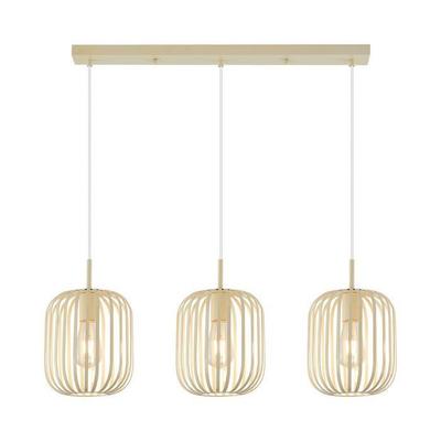 Lámpara colgante decorativa 3xE27 23W IP20 – Beige