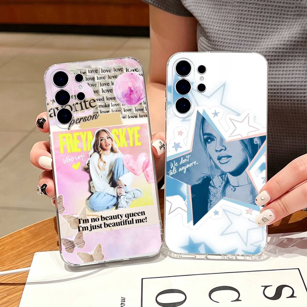 F-Freya Skye Singer Phone Case For Samsung S25,S24,S21,S22,S23,S30,Ultra,S20,Plus,Fe,Note,10,9,5G Transparent Cover