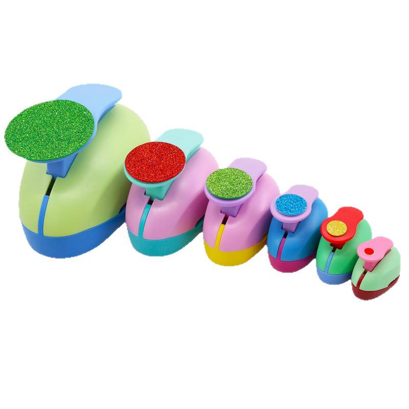 10mm Round Manual Embosser & 12mm Hole Puncher for Irregular Shapes (25mm Circle)