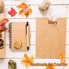 Brown Series A4 Handmade Kraft Paper: Coffee & Natural Wood Gradient