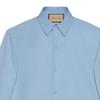 GUCCI Shirts Men's Blue Lapel Moderate Other 723698-ZAMA0-4910