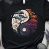 Yin Yang Tree Of Life T Shirt, Day Night Balance Graphic Tee, Mystical Nature Moon Unisex Top, Spiritual Boho Celestial Shirt