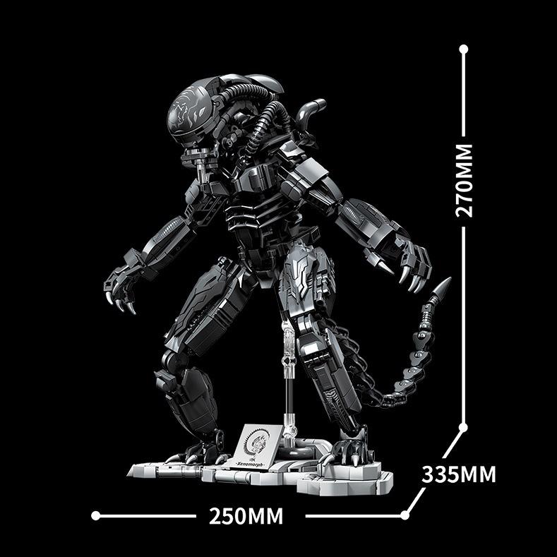 Predator MOC Bausteine Alien Monster Klassiker Film DIY Mini Steine Figur Montage Spielzeug Für Kind Geburtstagsgeschenke