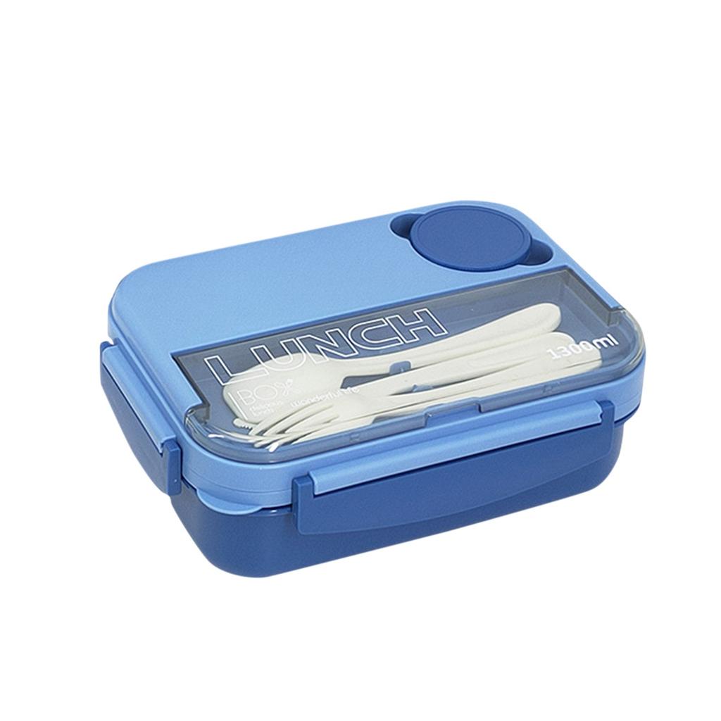 Four-compartment Student Lunch BoxWith Seasoning Box  Worker Microwave Heating Lunch Box Student Special Compartment Lunch Box