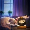 Saturn Crystal Globe Lamp | Engraved Crystal Ball Night Light with Wooden Base | USB LED Table Lamp for Bedroom, Office, Home Decor & Gift Purpose