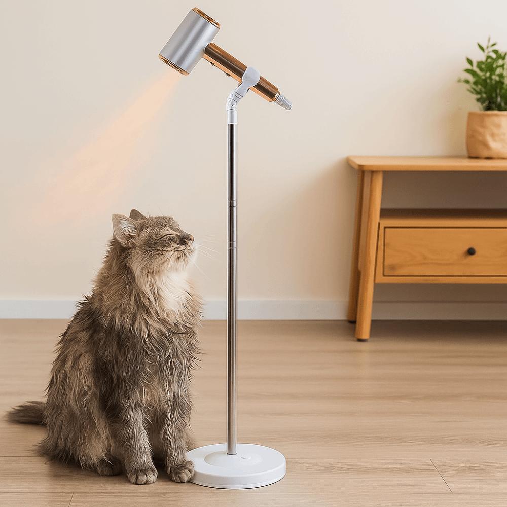 Hands Free Vertical Hair Dryer Holder Retractable Hairdryer Storage Rack  Bathroom