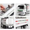 1/48 Scale Water Tanker Truck Vehicle Toy Model, Model Car, High Simulation Pull Back Function for Kids Gift Boys Girls Children