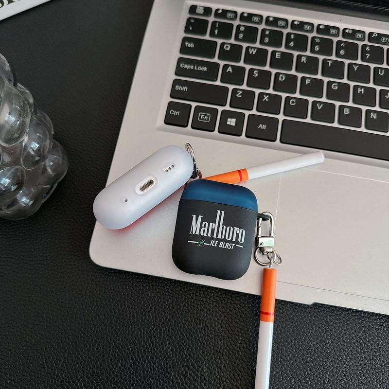 Contrast Color Marlboro for AirPods1 Apple 1/1st Generation Pro1 Bluetooth Wireless Headset Cover Cute