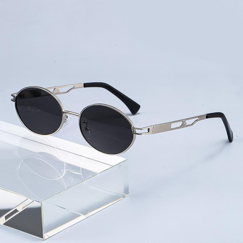 MB's new cat's eye oval glasses texture fashion anti-ultraviolet sunglasses anti-blue unisex sunglasses