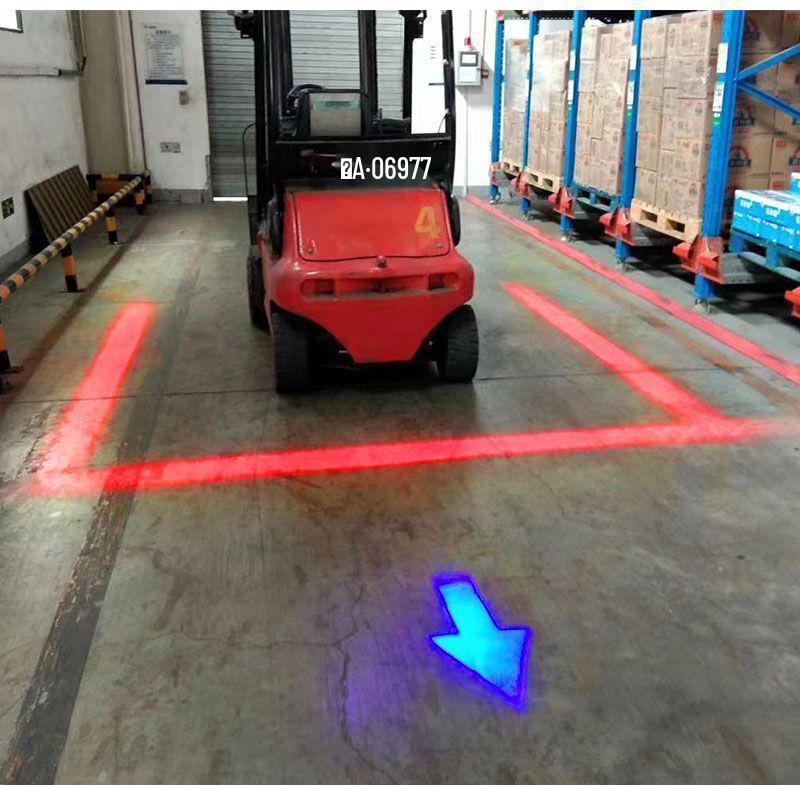 Forklift Safety Red Warning Boundary Light for Scissor and Lift Equipment