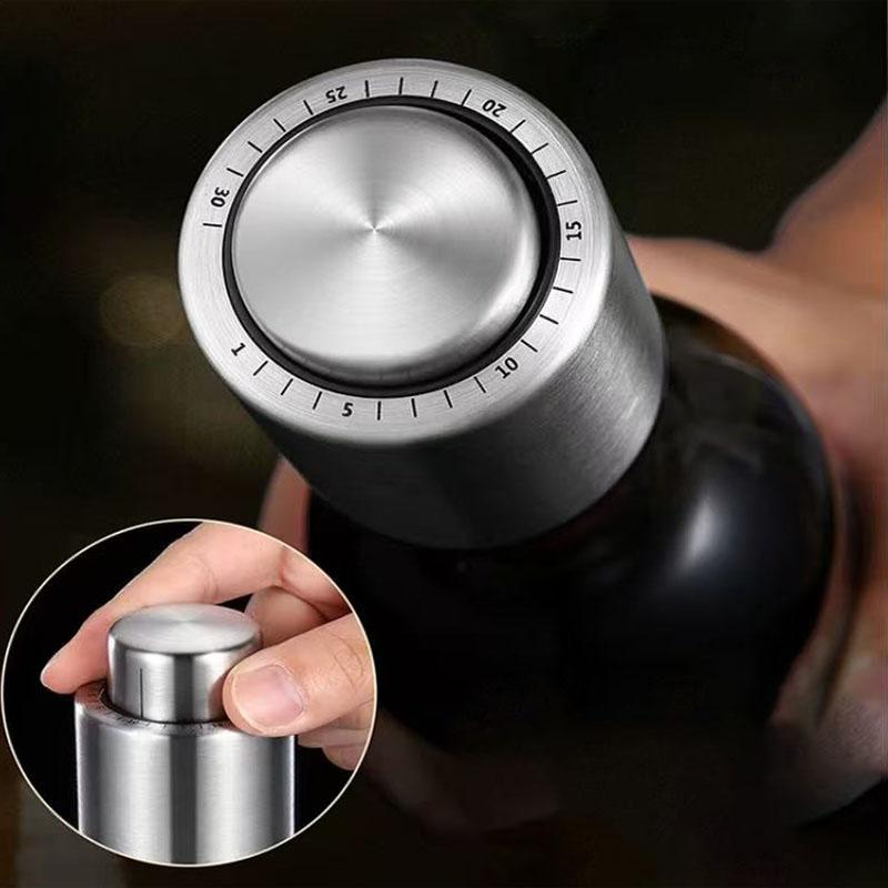 Wine Bottle Stoppers Vacuum Wine Stopper Stainless Steel Wine Savers Vacuum Pump Corks Keep Wine Really Fresh 5