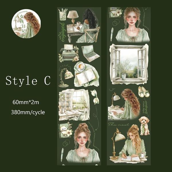 

1 рулон, серия для чтения, ПЭТ-лента, наклейки, материал для украшения для скрапбукинга, принадлежности для ведения журнала, коллажа E