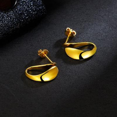 New Trendy Fashion Temperament Exaggerated Geometric Irregular Water Drop Earrings Women