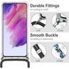Coque - Samsung - S21 FE - Transparente - Silicone TPU - Cordon Rouge