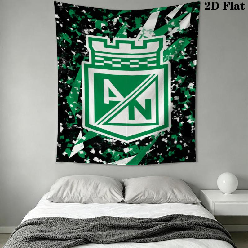 Atlético Nacional Wall Tapestry Aesthetic Wall Hanging Printed Fabric Blanket Decorative Tapestries for Bedroom Living Room Home Decor
