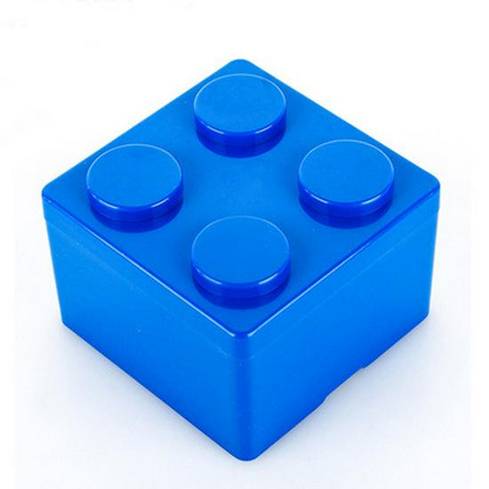 Candy-Colored Stackable Building Block Storage Box for Desk or Office Supplies