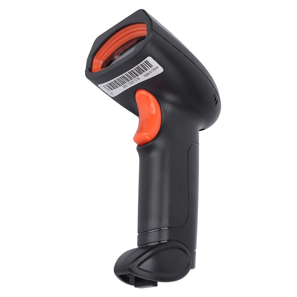 Handheld-Barcodescanner, kabelloser 2D-Barcode-AI-Intelligenter Voice-Broadcast-Scanner mit Empfänger