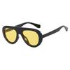Trendy Leopard Print Glasses Y2K Retro Round Small Sunglasses Vintage Unisex Eyewear for Women Men Bold Fashion Accessories