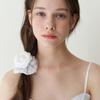 Flower Dot Organdy Scrunch_2color[white, Black]