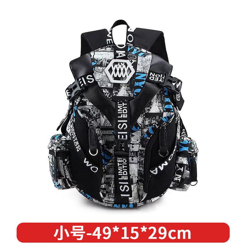 

FiK Can hold helmets, motorcycle riding equipment, full-face helmets for riders, men s off-road backpack, waterproof and vintage style Small Size NYC Printing