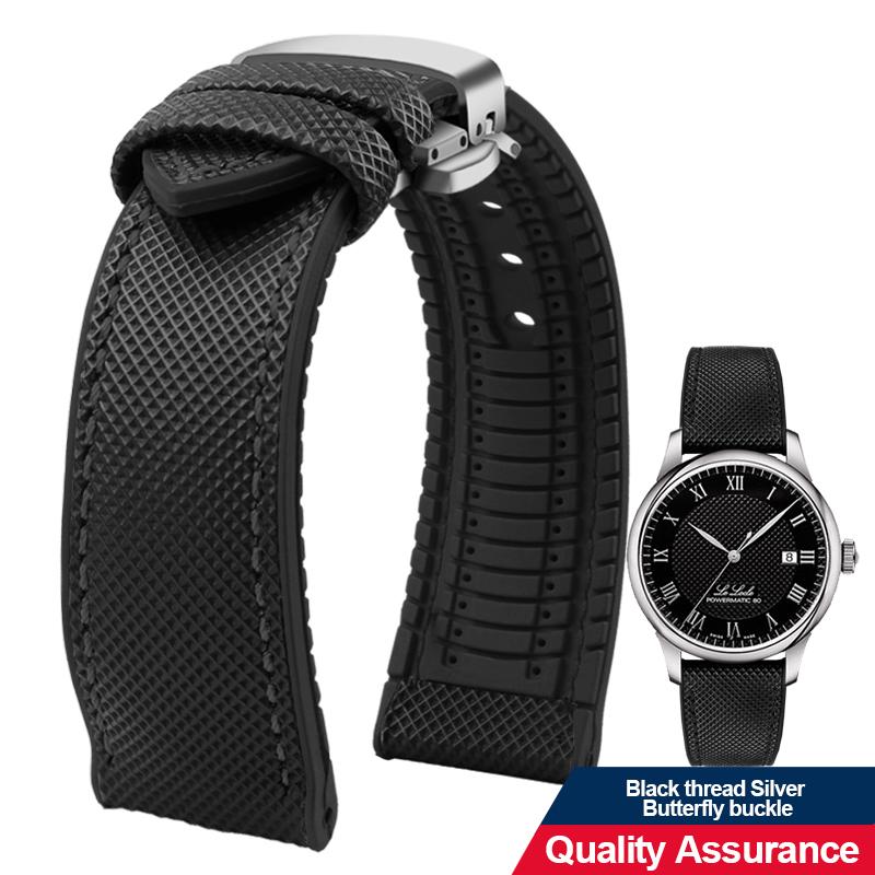 12 color high quality rubber Watchband 20 21 22 23mm 24mm for men and women watchstrap accessories Black red orange yellow Green